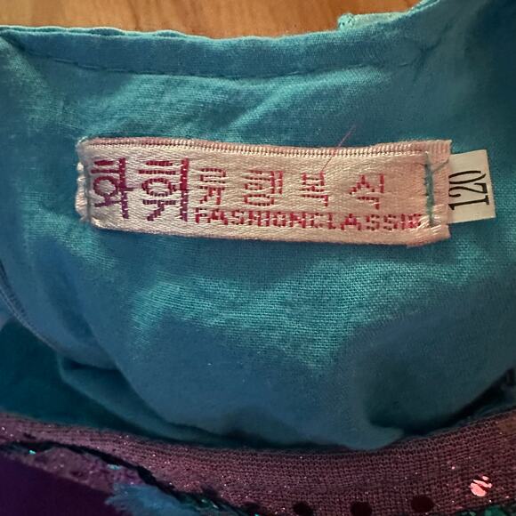 Princess Girls Kids 5 ? Halloween Costume Dress Up Gown Roleplay Theater Blue - Picture 10 of 10